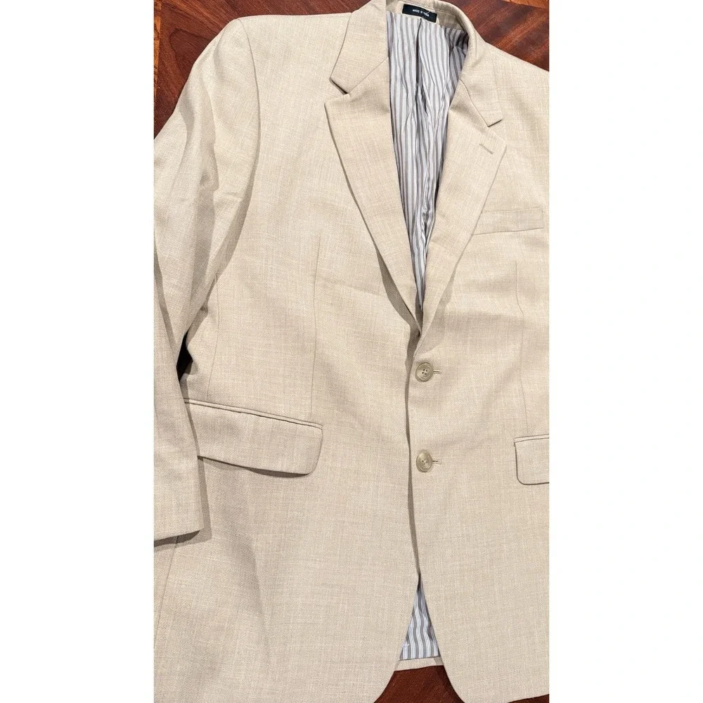 Lauren Ralph Lauren Mens Blazer 43R Tan Sport‎ Coat Two Button Macy's Jacket
